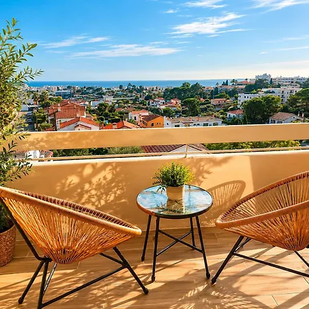 Daire Vue Panoramique, Entierement Renove, Parking Antibes